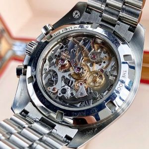 Omega Moonwatch - Mặt số đen - Chrono cót tay 42mm 5