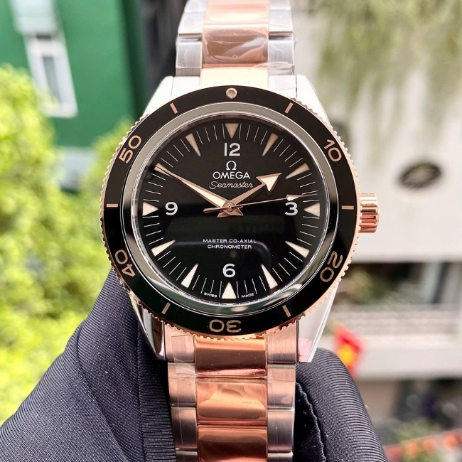 Omega Seamaster 300 Master Coaxial Black Dial Demi 18k - 41mm 2