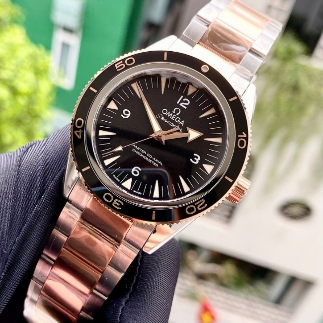 Omega Seamaster 300 Master Coaxial Black Dial Demi 18k - 41mm 4
