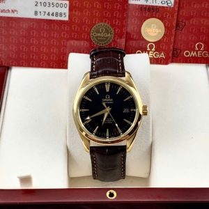 Omega Seamaster Aqua Terra 150M Co-Axial 39.2 Yellow Gold _ Black 2603.50.37 6