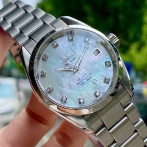 Omega Seamaster Aqua Terra Mid Size Chronometer 25047500 MOP Diamond 1