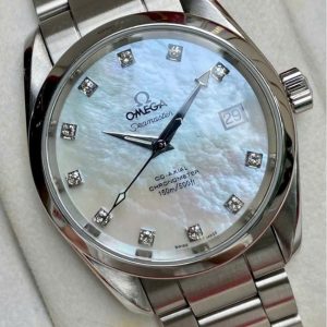 Omega Seamaster Aqua Terra Mid Size Chronometer 25047500 MOP Diamond 2