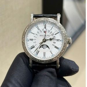 Patek Philippe 5159G up 5160G Perpetual Calendar Vàng trắng 18k 38mm 1