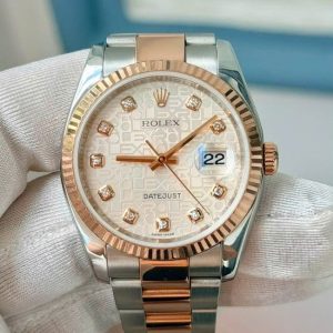 Rolex 116201 – vi tính trắng cọc kim cương – lên niềng khía 1