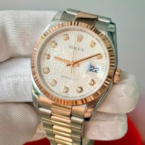 Rolex 116201 – vi tính trắng cọc kim cương – lên niềng khía 2