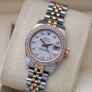 Rolex 179171 demi vàng hồng - mặt thiên thạch 26mm lên niềng kim 1