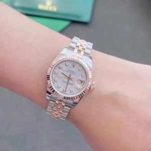 Rolex 179171 demi vàng hồng - mặt thiên thạch 26mm lên niềng kim 7