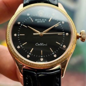 Rolex Cellini Time 50605RBR 18k Rose Gold - Bezel Diamond 1