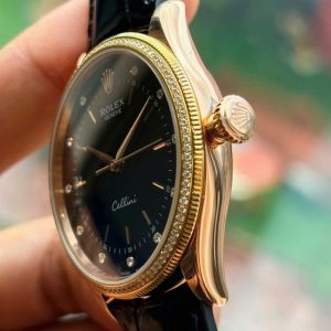 Rolex Cellini Time 50605RBR 18k Rose Gold - Bezel Diamond 3