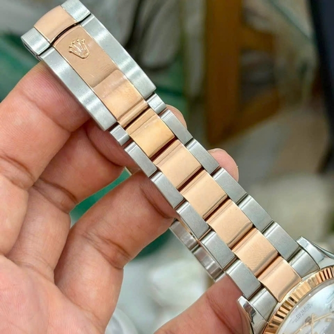 Rolex Datejust 116201 Seri Random - mặt trắng cọc index - up niềng khía 5