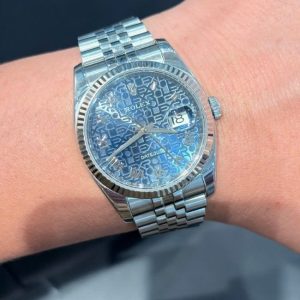 Rolex Datejust 36mm 116234 vi tính xanh cọc roman seri G 4