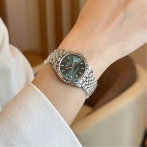 Rolex Datejust mint Dial 278274 Cọc Dạ Quang Màu Xanh Bạc 2