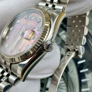 rolex 116234 mặt mop tím cọc hạt size 36mm 4