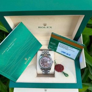 rolex 116234 mặt mop tím cọc hạt size 36mm 6