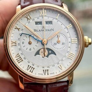 Blancpain Villeret Chronograph 1 nút bấm - Vàng hồng 18k 1
