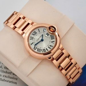 Cartier Ballon Bleu 28mm 18k Rose Gold Ladies Quartz W69002Z2 3007 1