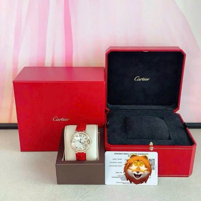 Cartier Ballon Bleu WJBB0033 33mm Kim Cương Zin Automatic 1 Cartier Ballon Bleu WJBB0033 33mm Kim Cương Zin Automatic 1