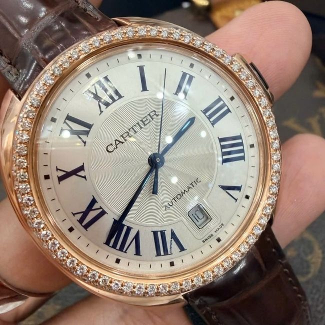 Cartier Clé WGCL0019 Custom Diamonds 40mm 2 Cartier Clé WGCL0019 Custom Diamonds 40mm 2