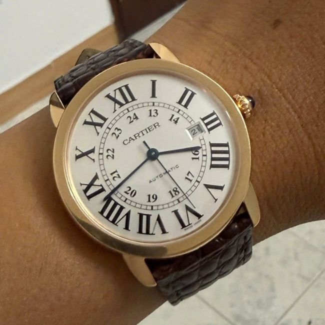 Cartier Ronde Demi hồng 18k 42mm Automatic 1 Cartier Ronde Demi hồng 18k 42mm Automatic 1