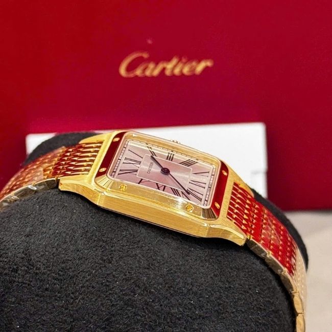 Cartier Santos-Dumont Large WGSA0122 18K Yellow Gold - Cót tay 3 Cartier Santos-Dumont Large WGSA0122 18K Yellow Gold - Cót tay 3