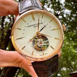 FC Tourbillon FC980 Niềng vàng đúc 18k - Máy Inhouse 43mm 1