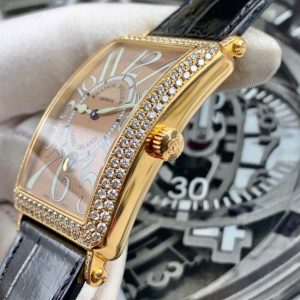 Franck Muller 1150SC Dial cá hồi - vàng hồng 18k độ kim cương 2