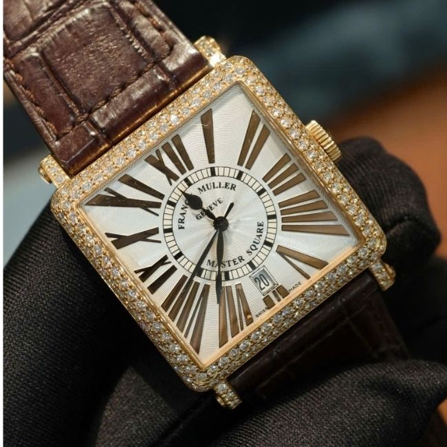 Franck Muller Master Square 6000 Bản kim zin Vàng đúc 18k 2 Franck Muller Master Square 6000 Bản kim zin Vàng đúc 18k 2