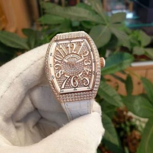 Franck Muller V32 18K Rose Gold Diamond Automatic 4