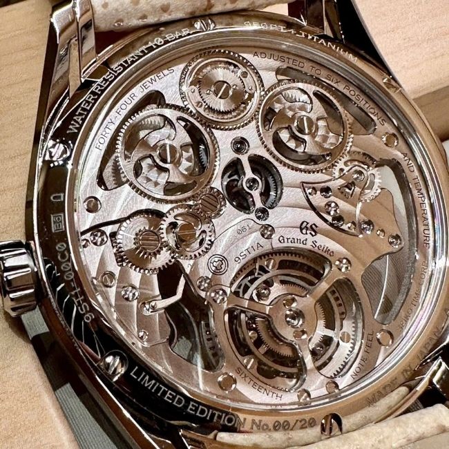 Grand Seiko Masterpiece Kodo Constant-force Tourbillon Titanium_Platinum SLGT005 2 Grand Seiko Masterpiece Kodo Constant-force Tourbillon Titanium_Platinum SLGT005 2