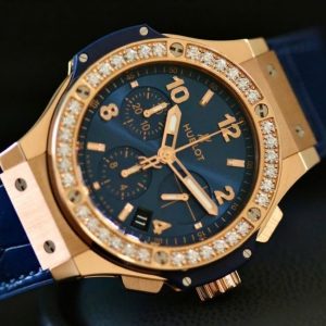 HUBLOT BIG BANG GOLD BLUE DIAMONDS 41mm 341.PX.7180.LR.1204 2
