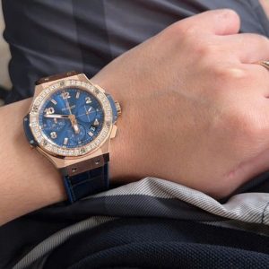 HUBLOT BIG BANG GOLD BLUE DIAMONDS 41mm 341.PX.7180.LR.1204 4
