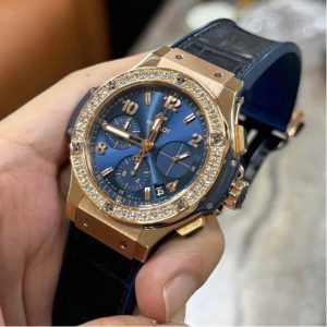 Hublot Big Bang xanh navy - Red Gold - Niềng kim zin 1