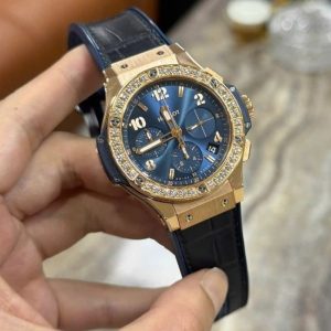 Hublot Big Bang xanh navy - Red Gold - Niềng kim zin 2