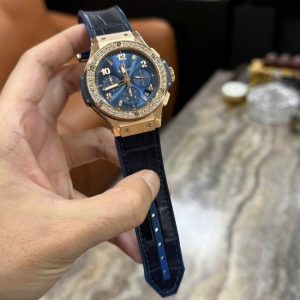 Hublot Big Bang xanh navy - Red Gold - Niềng kim zin 3