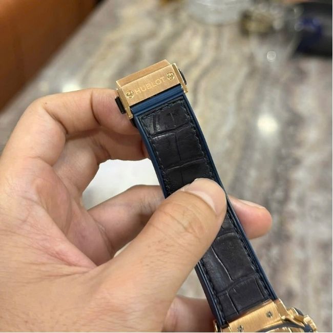 Hublot Big Bang xanh navy - Red Gold - Niềng kim zin 4 Hublot Big Bang xanh navy - Red Gold - Niềng kim zin 4