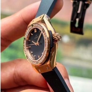 Hublot Classic 18k Diamond Black 29mm 591.OX.1480.RX.1204 Quartz 3