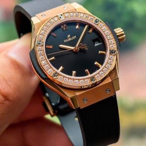 Hublot Classic 18k Diamond Black 29mm 591.OX.1480.RX.1204 Quartz 7