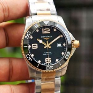 Longines Hydro Conquest Demi vàng Black 41mm 1