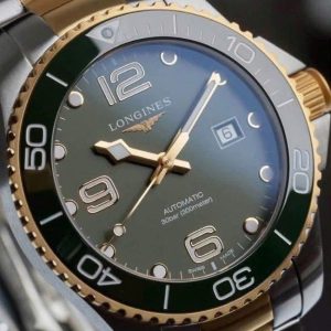 Longines HydroConquest Olive Green Demi Vàng PVD 1