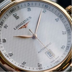 Longines Master Trắng Demi vàng hồng 18k Diamond 38.5mm 6
