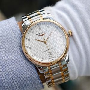 Longines Master Trắng Demi vàng hồng 18k Diamond 38.5mm 7