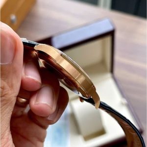 Longines Record 18k 38.5mm Dial xanh dương Caliber L888 4