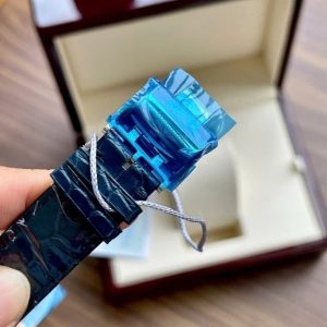 Longines Record 18k 38.5mm Dial xanh dương Caliber L888 7
