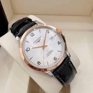 Longines Record Bezel 18k Dial trắng 40mm 3