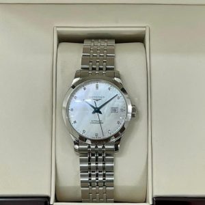 Longines Record nữ Diamond - xà cừ khảm trai 1