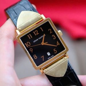 Louis Vuitton tank Quartz Q313M Vàng hồng 18k 1