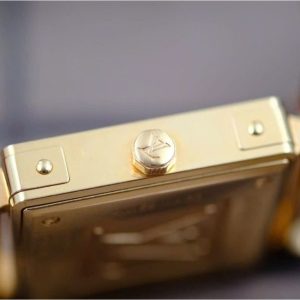 Louis Vuitton tank Quartz Q313M Vàng hồng 18k 2