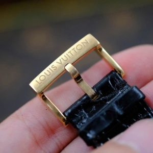 Louis Vuitton tank Quartz Q313M Vàng hồng 18k 3