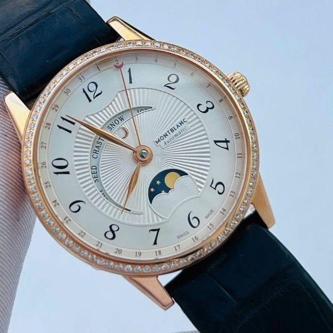 Montblanc Boheme Silver - Vàng đúc 18k - Trăng sao 37mm 1 Montblanc Boheme Silver - Vàng đúc 18k - Trăng sao 37mm 1