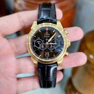 Omega DeVille Chronoscope 41mm 18k red gold 422.53.41.52.13.001 1